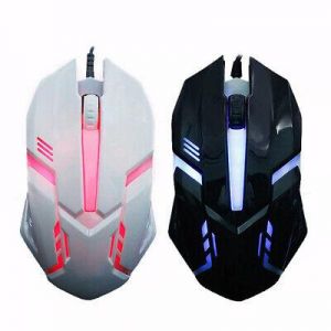 T.D.I Gaming Shop mouse Gaming Mouse 3 Button USB Wired LED Breathing Fire Button 3200 DPI Laptop PC USA