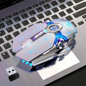 Mouse Gaming USB Wireless Mouse LED Backlit 7 Color Rechargeable For Gaming / PC