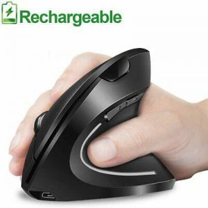 Wireless Vertical Mouse Ergonomic USB Optical Scroller 6D Gaming Mice Rechargebl