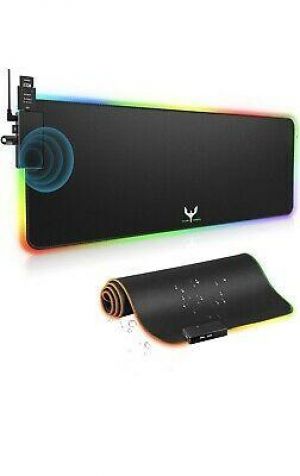 Blade Hawks RGB Gaming Mouse Mat with Speaker 15 Lighting Modes Large Mouse Pad